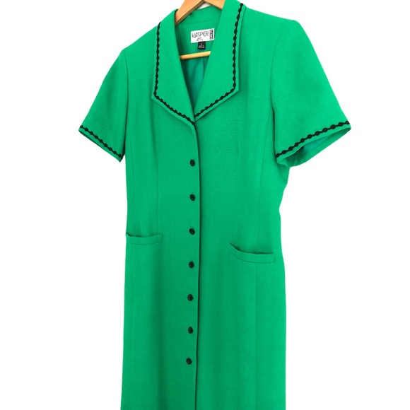 Vintage Kasper ASL Dress/Duster Jacket 6 - Picture 2 of 8